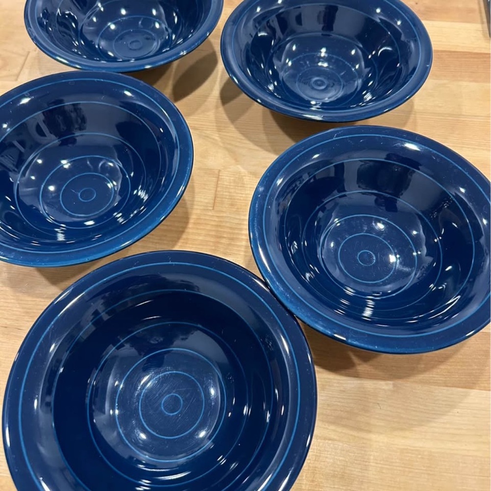 IKEA Deep Blue Cereal Bowls